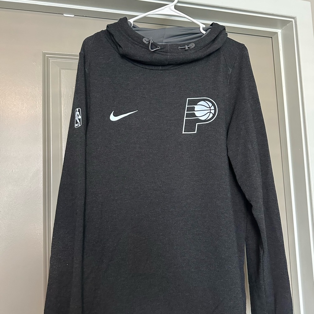 Nike Pacers Charcoal Dri-FIT Hoodie with NBA Logo